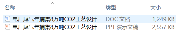 电厂尾气年捕集8万吨CO2工艺设计