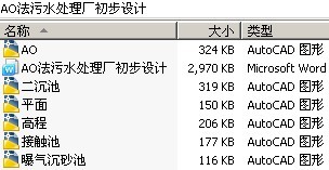 AO法污水处理厂初步设计