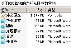 基于PSO算法的光纤光栅参数重构