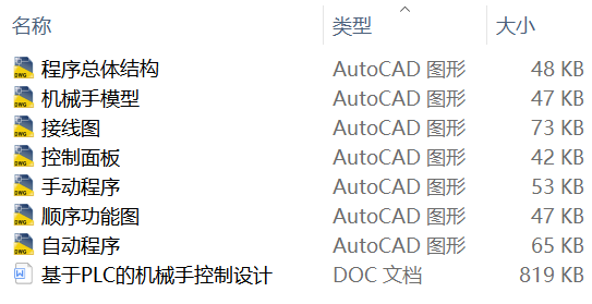 基于PLC的机械手控制设计
