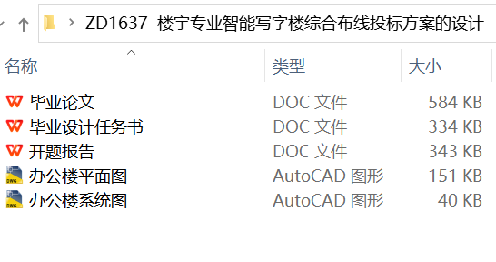 楼宇专业智能写字楼综合布线投标方案的设计
