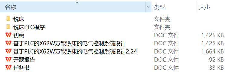 基于PLC的X62W万能铣床的电气控制系统设计