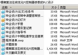 模糊算法在线优化PI控制器参数的PLC设计