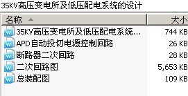 35KV高压变电所及低压配电系统的设计