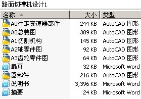 路面切槽机设计