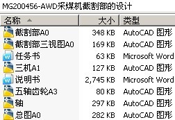 MG200456-AWD采煤机截割部的设计