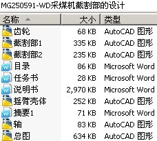 MG250591-WD采煤机截割部的设计