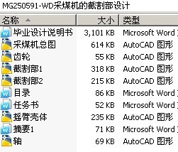 MG250591-WD采煤机的截割部设计