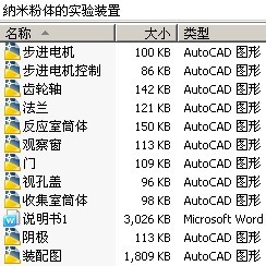 纳米粉体的实验装置