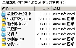 二维薄板冲床进给装置及冲头组结构设计