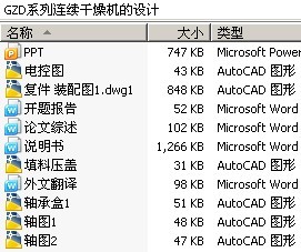 GZD系列连续干燥机的设计