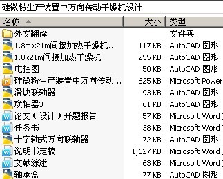 硅微粉生产装置中万向传动干燥机设计