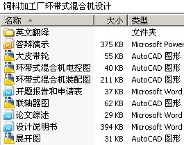 饲料加工厂环带式混合机设计