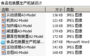 食品包装膜生产机械设计
