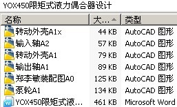 YOX450限矩式液力偶合器设计