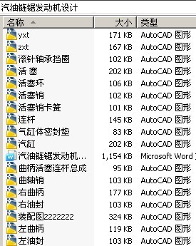 汽油链锯发动机设计