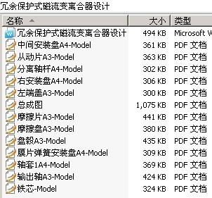 冗余保护式磁流变离合器设计