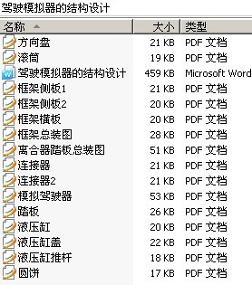 驾驶模拟器的结构设计