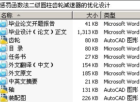惩罚函数法二级圆柱齿轮减速器的优化设计