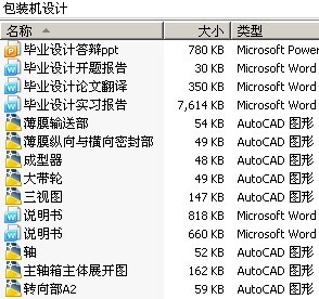 包装机设计