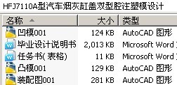 HFJ7110A型汽车烟灰缸盖双型腔注塑模设计