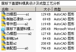 鼠标下盖塑料模具设计及成型工艺分析