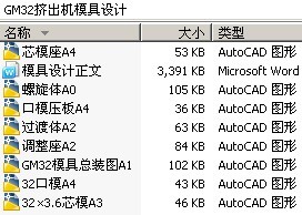GM32挤出机模具设计