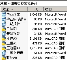 汽车卧铺盖板拉延模设计
