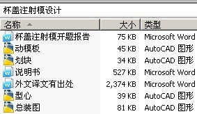 杯盖注射模设计