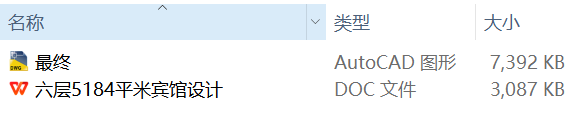 六层5184平米宾馆设计