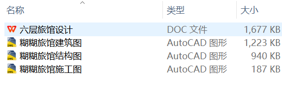 六层6839平米旅馆设计