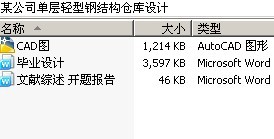 某公司单层轻型钢结构仓库设计